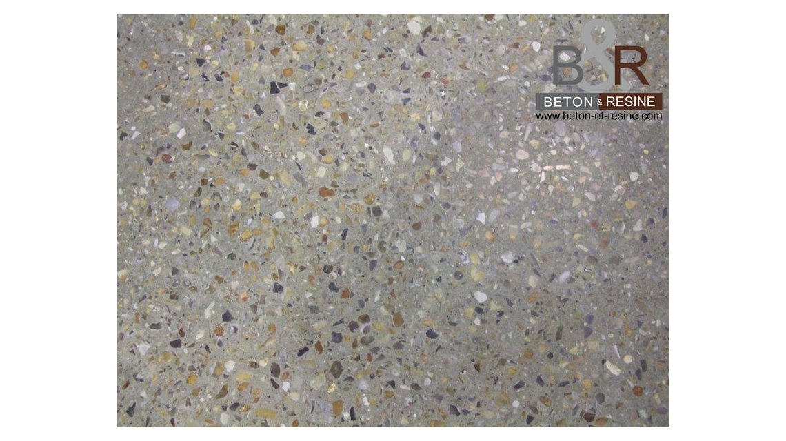 zoom sur béton poli  