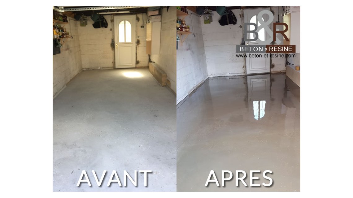 Chantier réalisé à Nandy (77) dans le garage d'un particulier. Après le ponçage du support et l'application d'un primaire, nous avons posé une résine époxy de couleur gris moyen. La formule de la résine époxy permet de résister aux produits chimiques, à l'eau et offre une très bonne résistance mécanique.  